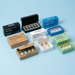 Custom Vial Packaging Boxes - Low MOQ - Free Shipping